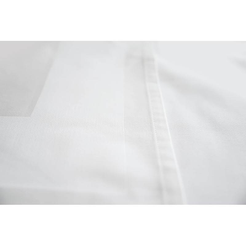 texpot Damask Tablecloth 110 x 220 cm White with Satin