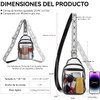 CXJYSD Riñonera Transparente,Impermeable,Manos Libres, Cartera Para Mujer,Ideal Para Deportes Al