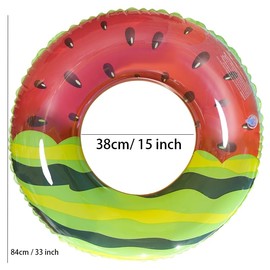 32" Fruit Pool Float for Adult-3 PCS Inflatable Pool Float Tube-Summer Beach Swimming Raft for Adults Luau Pool Floats-Hawaiian Swimming Rings - Inflatable Tubes Floaties for Pool Party (Fruit, M)