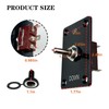 Momentary Toggle Switch, SPDT 3 Pin (ON)-Off-(ON) Toggle Switch, 12V