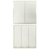 AllyDrew 10 Sheets Chevron Nail Art, Nail Stencil Guide Stickers,