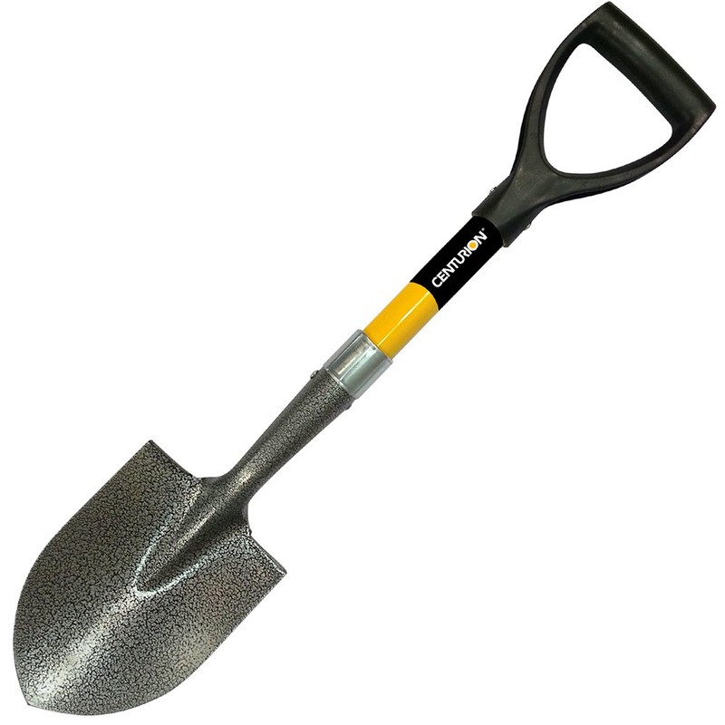 Centurion 761 D-Handle Fiberglass Round Point Shorty Shovel, 26.5 Inch