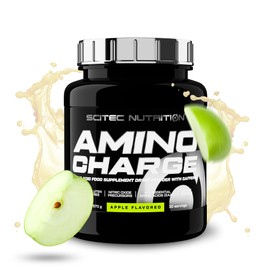 Scitec Nutrition Amino Charge - with 6g BCAAs - 100mg Caffeine - Sugar-Free, Gluten Free - Performance Increase and Recovery, 570 g, Apple