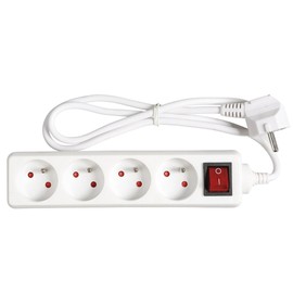 Expert Line 486801 Power Strip with 4 Sockets and Switch