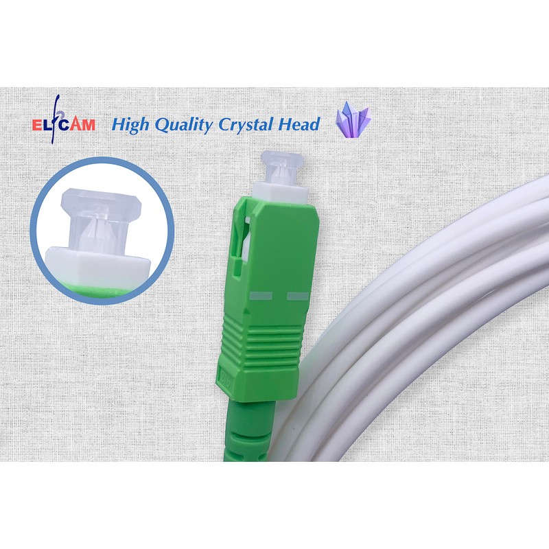 Elfcam - Fiber Optic Cable SC/APC to SC/APC Simplex Singlemode