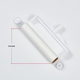 True & Tidy 2pc Lint Roller Refill Set for StickyPro XL Lint Roller, 90-pc per Sheet, Total 180 Sheets, Effectively Removes Pet Hair and Other Debris, Threaded Spiral Design, Extra Wide 9.5 inches