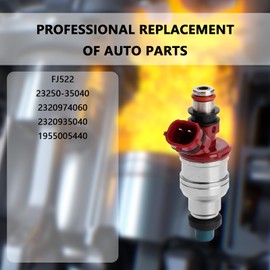 Set of 4 Fuel Injectors - Compatible with Toyota 4Runner Pickup 1989 1990 1991 1992 1993 1994 1995 - Replaces FJ522 23250-35040 1955005440