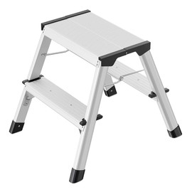 Hailo 4442-701 D60 Standardline, Aluminum, 2-Step Stool/Step Ladder