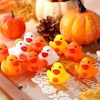 MiniInflat 200 Pcs Thanksgiving Day Rubber Ducks Assorted Rubber Duckies