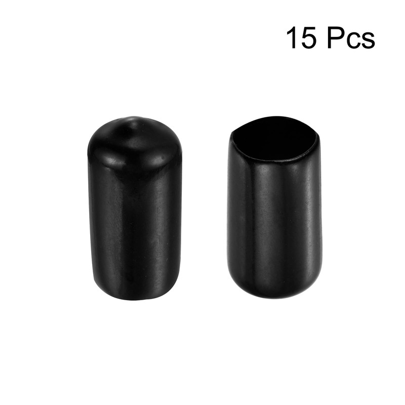 QUARKZMAN Pack of 15 Rubber End Caps 10.5 mm ID