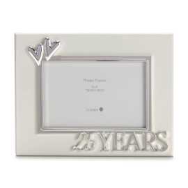 LASODY 25th Silver Anniversary Picture Frame,25th Birthday Gift,Wedding Gifts