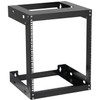 6U Wall Mount Rack Open Frame 19 Inch Server Equipment