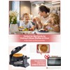 FOHERE Double Waffle Maker, 1400W Rotating Belgian Waffle Iron with