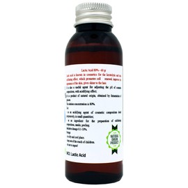 Lactic Acid 80% (LACTIC ACID 80%) - 60/120 gr - pH Control Skin Body and Hair Care Exfoliating Rejuvenation and Whitening Treatments Keratolytic Exfoliating Skin (60 g)