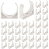 Chunful 50 Pack 1-1/2" U-Shaped PVC Pipe Holder Clamps Clips