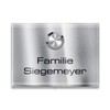 Metzler Surface-mounted doorbell made of stainless steel with bell push