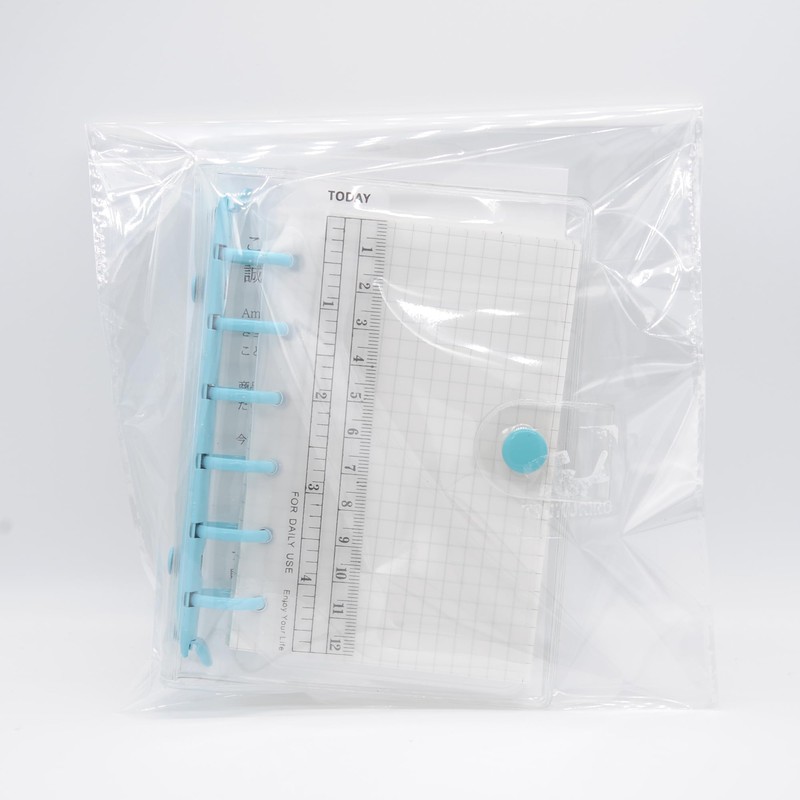 TSUKURIRO Mini 6 Hole Personal Organizer Color Ring PVC Binder