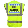Sillitoe Dog Handler, Dog Walking Yellow Hi Vis Viz Safety