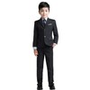 YuanLu Boys Suits with Blazer Pants Vest Shirt and Tie