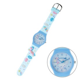 Sanrio 180378 Electrical and Electronic Wristwatch, Cinnamorol, Wrist Circumference: Approx. 4.7 - 6.3 inches (12 - 16 cm)