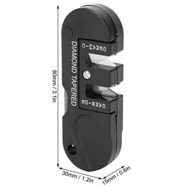 Moofey Pocket Knife Sharpener, 2PCS Outdoor Portable EDC Small Knife Sharpener for Family Daily Furniture Home