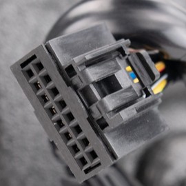 TRQ Left Mirror Power Folding with Textured Black Cover Drivers Side Compatible with 2015-2017 Ford Expedition FO1320505