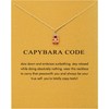 Baydurcan Capybara Necklace Gifts for Women Cute Capybara Stuff Cute