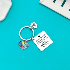 Ximalun 12 Pcs Autism Awareness Gifts Keyring Autism Teacher Appreciation Gifts Special Education Teacher Gifts Thank You Gifts for Autism Teacher ABA Therapist SPED Teacher Gifts