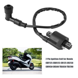 Ignition Coil Fydun Motorcycle 2 Pin Ignition Coil for CBF125 CBR125 CR125 CR250 CRF450 CR500 TRX650 TRX700