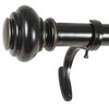 Decopolitan 1-Inch Urn Single Window Treatment Rod Set, 18 to