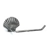 Hampton Nautical Antique Silver Cast Iron Shell Toilet Paper Holder