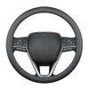 LKWLIKEI Nappa Premium Leather car Steering Wheel Cover, Non-Slip, Breathable,