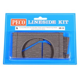 Peco Double Tunnel Mouth and Walls