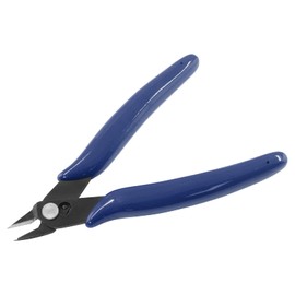 Aracombie 5 inch Blue Micro Cutter, Diagonal Cutters Mini Wire Snippers Flush Wire Cutters, Zip Tie Cutters Pack of 3 Pcs for Cutting Electronics,Wires(Dark Blue)