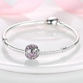 MULA Birthstone Charms 925 Sterling Silver Charms for Bracelets and Necklaces Dangle Pendants Beads Happy Birthday Charms with 5A Cubic Zirconia Mothers Day Jewelry