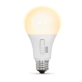 Feit Electric A21 100W LED Light Bulb, 100W Equivalent, Dimmable, Color Selectable 6-Way, 5CCT, E26 Medium Base, 90CRI, 1600 Lumens, 22-Year Life, Damp Rated LED Lightbulb, OM100DM/6WYCA/2, 2 Pack