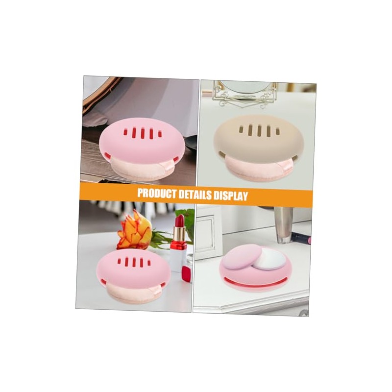 Baluue 3piezas Soporte Para Esponja De Maquillaje De Silicona Estuche