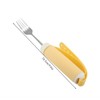 Disabled Patient Arthritis Elder Utensil Removable Flexible Rotating Eating Tablewares(Fork)