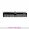 Vega Graduated Dressing Comb, black, 25 g
