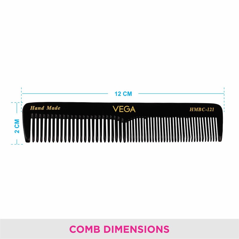 Vega Graduated Dressing Comb, black, 25 g