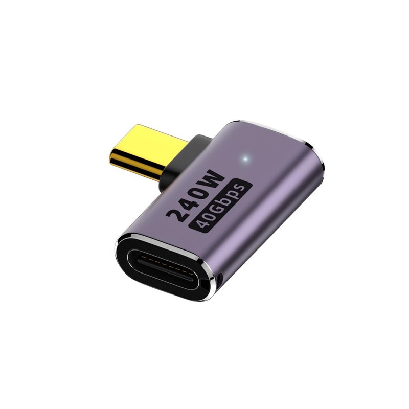 Strhowill 2 Pack USB C 90 Degree Adapter，Type C Right
