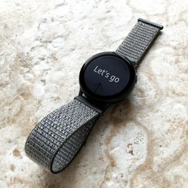 NICKSTON Green Olive Nylon Hook & Loop Band for Garmin Forerunner 55 165 245 570 645 -B20