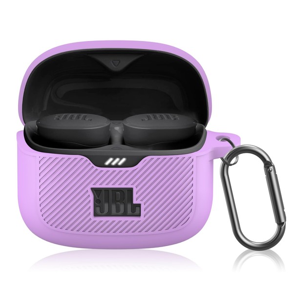 POZCIS for JBL Tune Buds Case Cover, Soft Silicone Protective