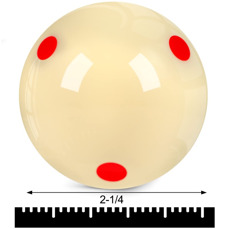 2 Pack AAA-Grade Pro-Cup Billiard Cue Ball Standard Regulation Size