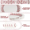 96 PCS Baseball Party Tableware Supplies, Disposable Baseball Round Paper