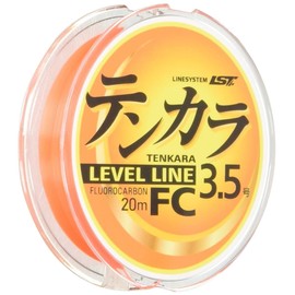 LINE SYSTEM Tenkara Line L2125B Tenkara Level Line FC 65.6 ft (20 m), No. 4, Fluorescent Orange