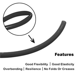 Beduan Pneumatic Tubing Pipe, 6mm x 4mm Black 541ft/165Meter, Air Compressor PU Hose Line Tube for Fluid Transfer