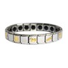 Germanium Bracelet (L) with Japanese Traditional Auspicious "Hachio" Design
