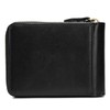 Leather Bifold Zipper Wallet for Men Travel Purse Pouch Gift