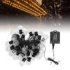 Outdoor String Light with 40 G50 Bulb Waterproof Solar USB